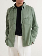 TOM FORD - Cotton and Silk-Blend Shirt - Green
