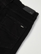 AMIRI - Skinny-Fit Logo-Appliquéd Panelled Distressed Jeans - Black