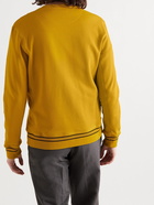 MR P. - Contrast-Tipped Loopback Cotton-Jersey Sweatshirt - Yellow - XL