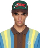 ICECREAM Green & Brown Running Dog Trucker Cap