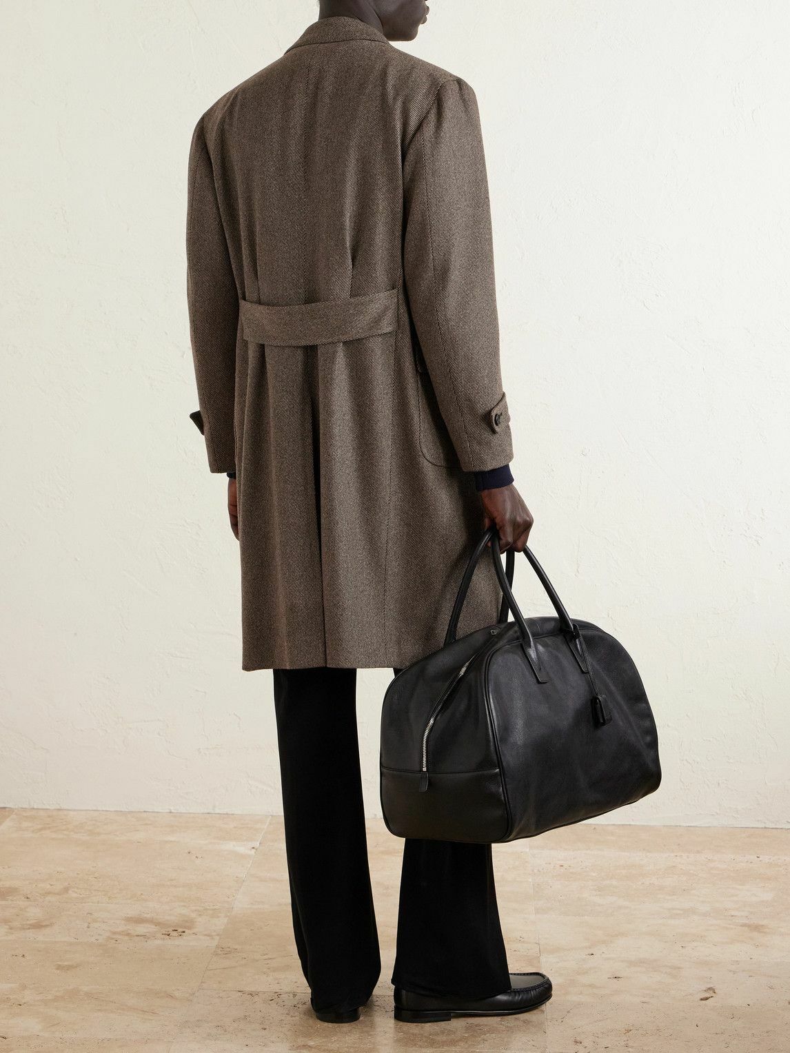 Thom Sweeney - Double-Breasted Wool-Twill Overcoat - Brown