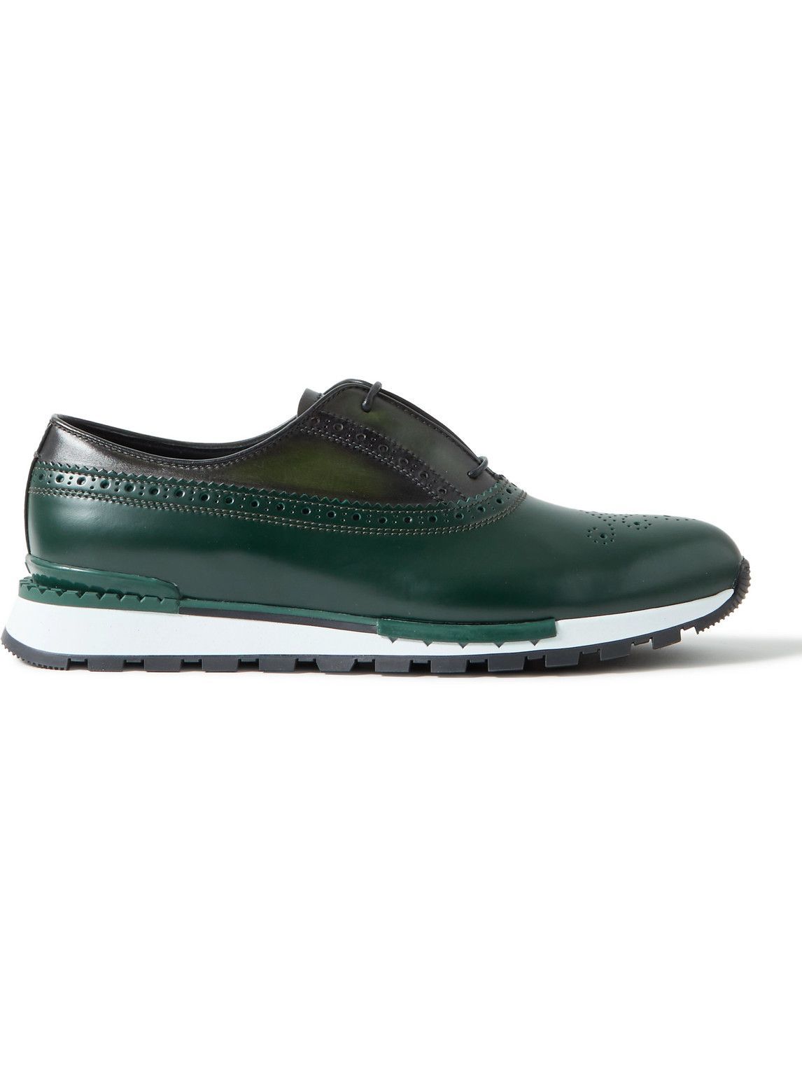 Berluti - Fast Track Venezia Leather Sneakers - Green Berluti