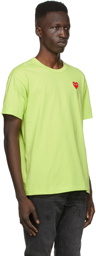 COMME des GARÇONS PLAY Green Heart Patch T-Shirt