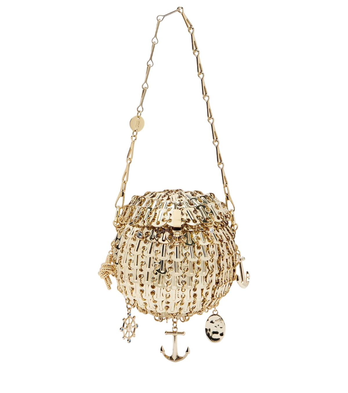 RABANNE Nano 1969 Embroidered Raffia Bag Paco Rabanne