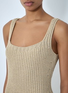 Khaite Lex Ribbed-Knit Maxi Dress