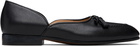 Valentino Black Square Toe Loafers