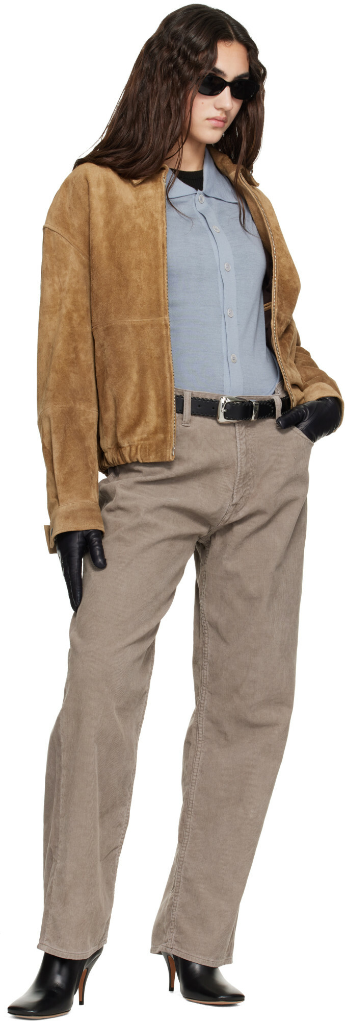 Arma Tan Maddox Gritty Suede Jacket