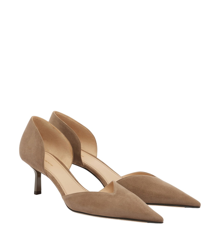 Photo: Victoria Beckham Victoria Angle D'Orsay suede pumps