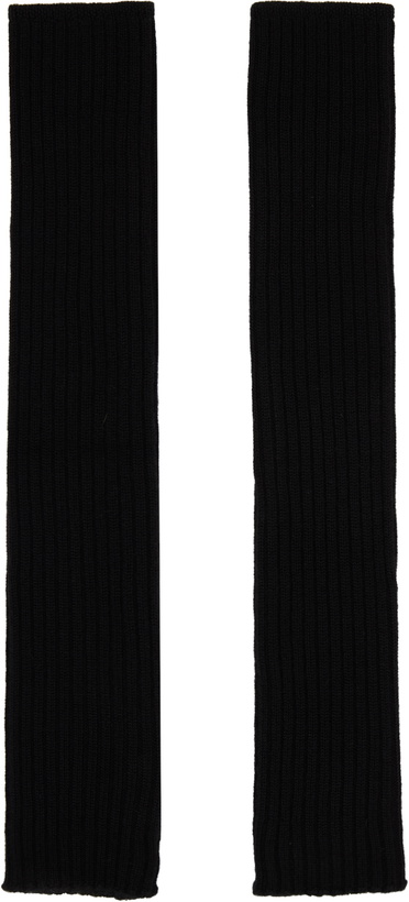 Photo: Rick Owens Black Wool Arm Warmers