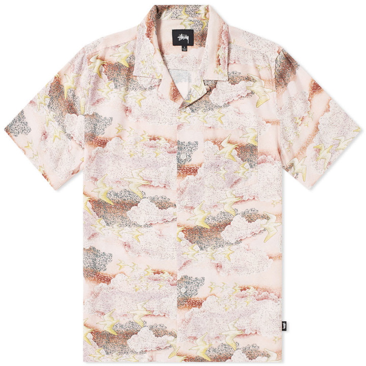 Photo: Stussy Cloud and Birds Shirt Pink