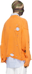doublet Orange Destroyed Sweater