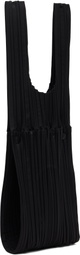 PLEATS PLEASE ISSEY MIYAKE Black Pleats Bridge Tote