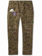 Polo Ralph Lauren - Tapered Appliquéd Camouflage-Print Cotton-Canvas Cargo Trousers - Green