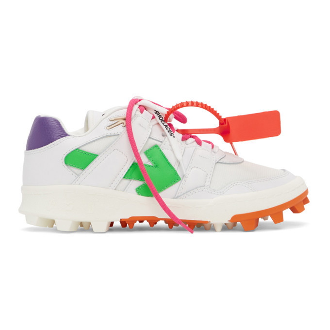 Off-White White and Multicolor Mountain Cleats Sneakers Off-White