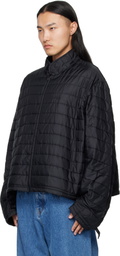 VETEMENTS Black Biker Parka Coat & Jackets Set