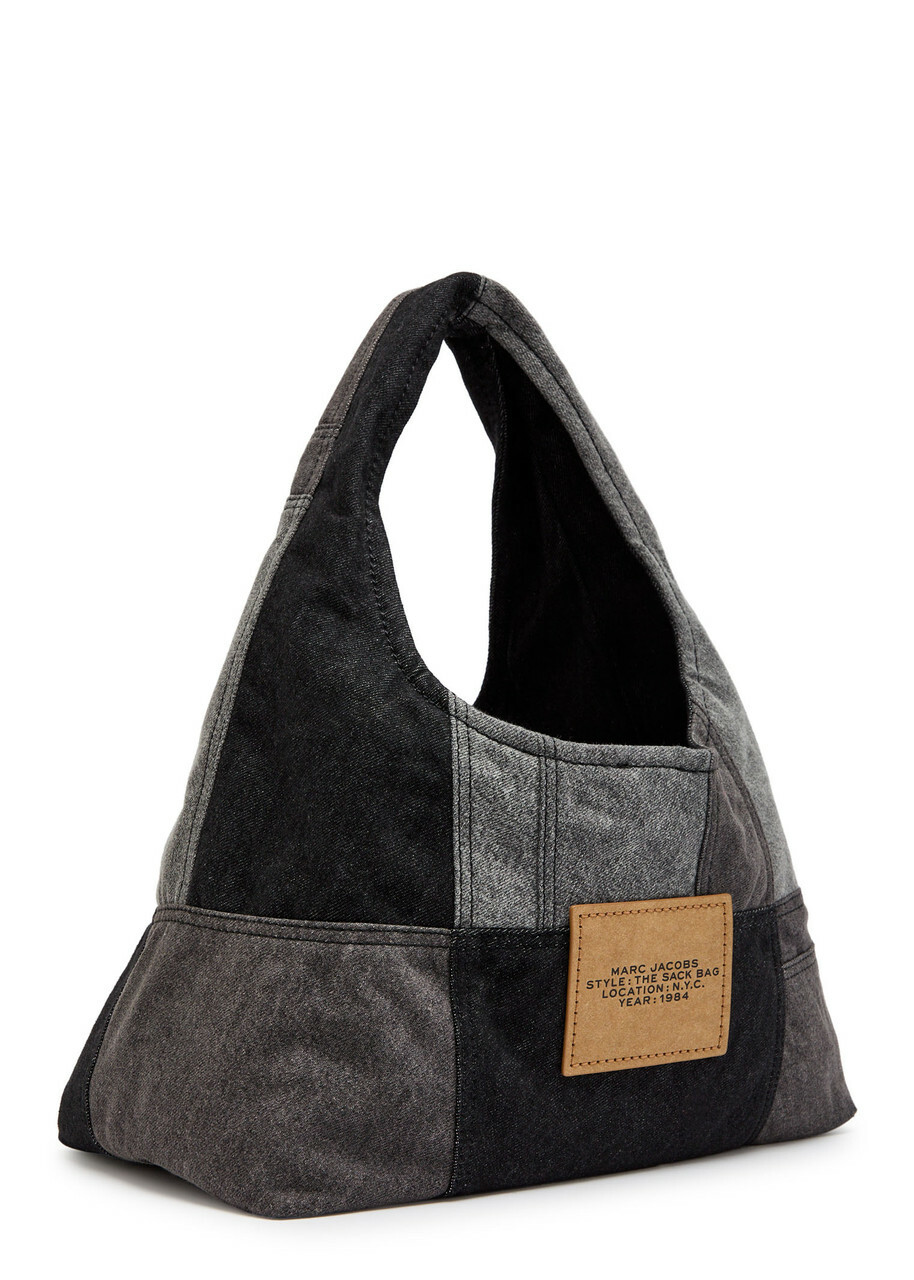 Marc Jacobs The Sack Patchwork Denim Shoulder bag - Black - One Size