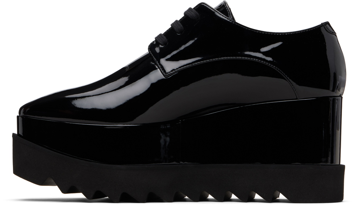 Stella McCartney Black Limited Edition Elyse Monochrome Platform Derbys