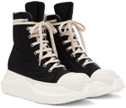 Rick Owens Drkshdw Black Abstract High-Top Sneakers