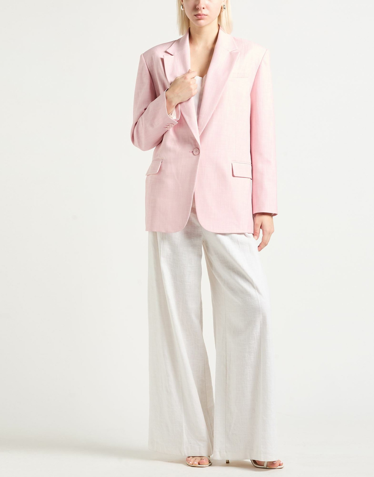 Maje Womens Blazer Light in Pink