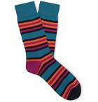 Pantherella - Shibuya Striped Cotton-Blend Socks - Multi