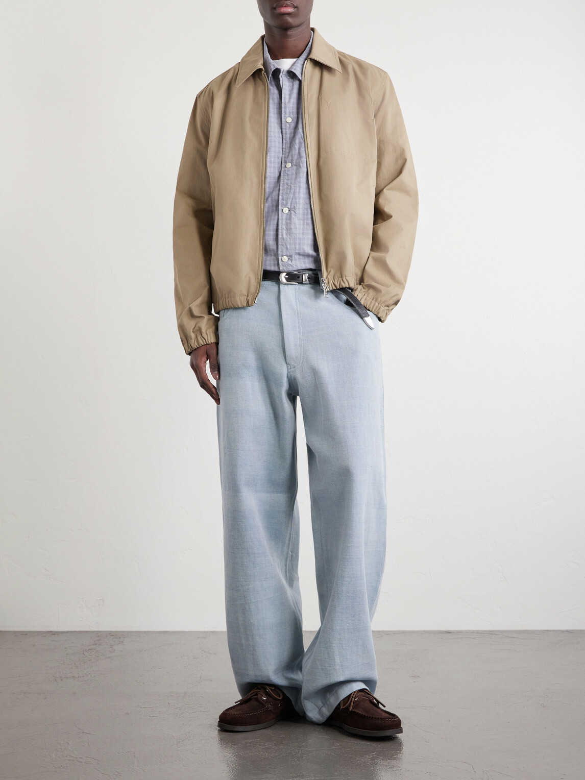 Remi Relief - Checked Cotton-Poplin Shirt - Blue