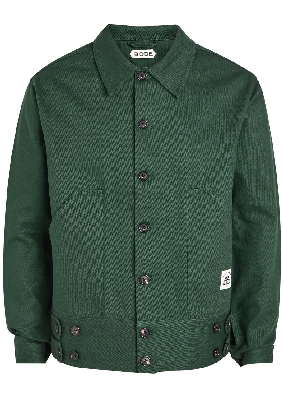 Bode Black Rickrack Suede Jacket Bode