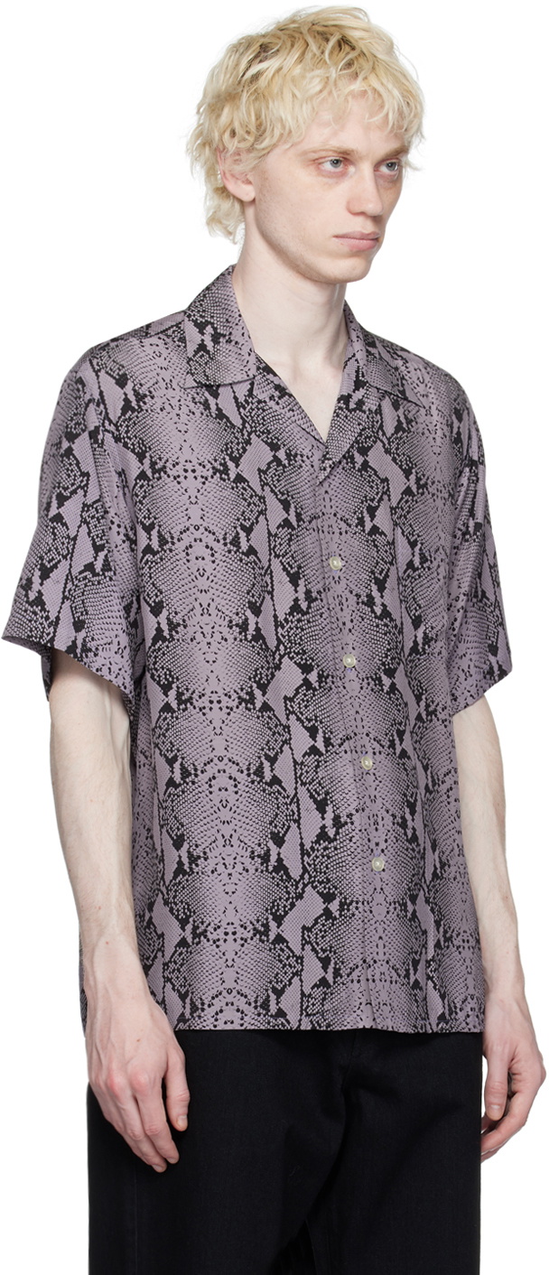 WACKO MARIA Purple Python Shirt Wacko Maria