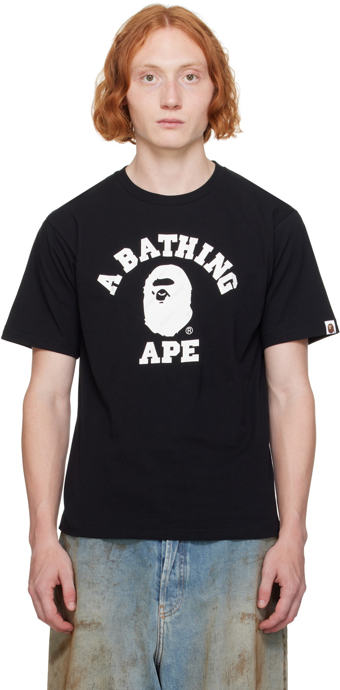 A bathing ape college tee best sale