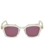 Oscar Deen Diego Sunglasses in Champagne/Dusky Pink 