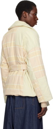 The Elder Statesman Beige Patchwork Jacket