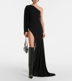 Gucci Asymmetric jersey maxi dress