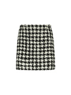 MC2 Saint Barth Woman Wooly Skirt With Pied De Poule Print