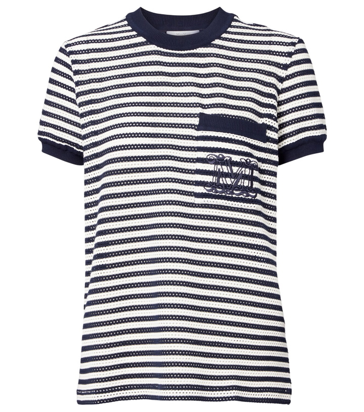 Photo: Max Mara Striped cotton-blend jersey T-shirt