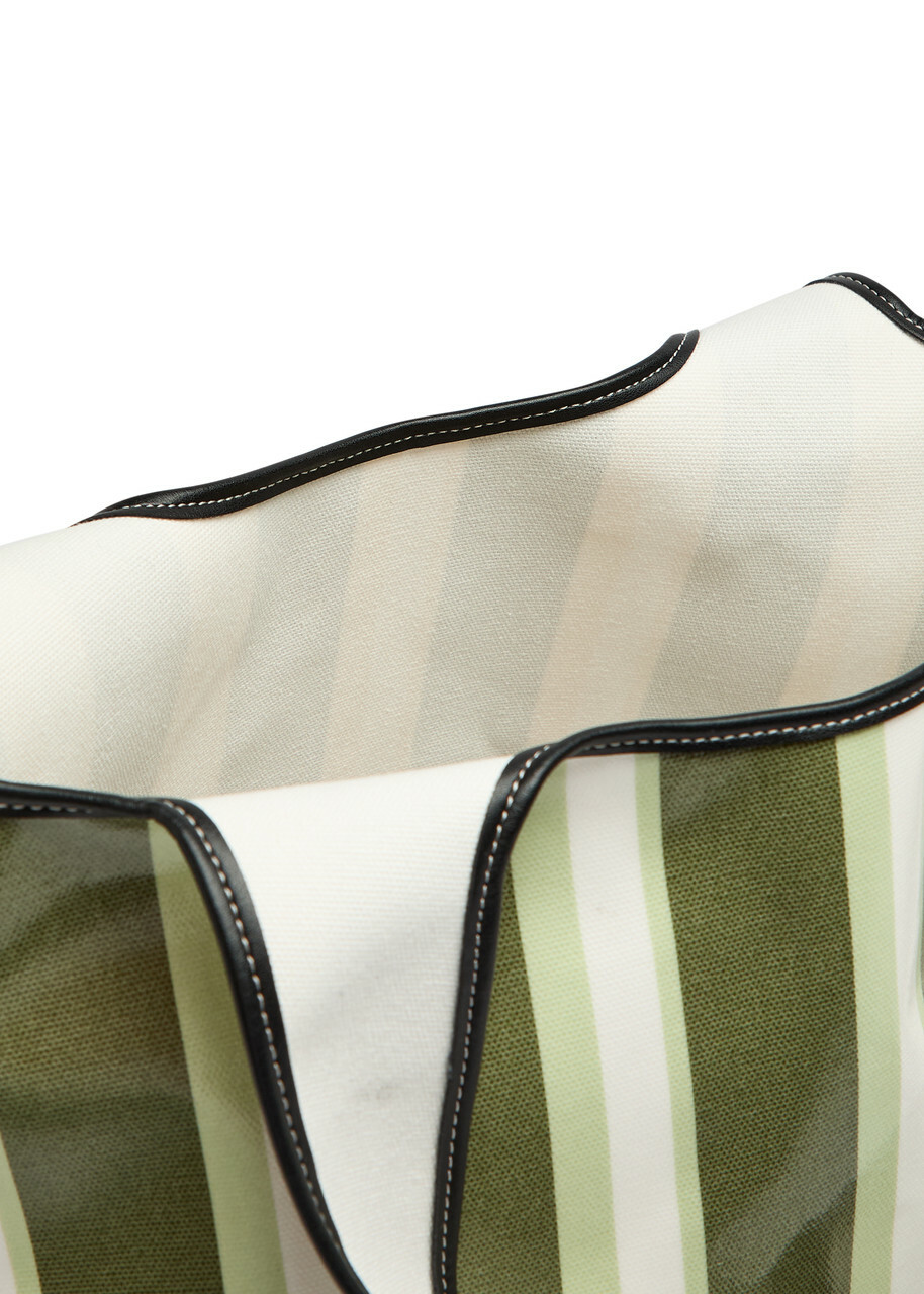 3.1 Phillip Lim Dual Stripe Market Tote - Green - One Size