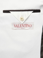 Valentino Garavani - Double-Breasted Stretch-Cotton Blazer - Brown