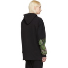 Baja East Black Weed Pullover Hoodie