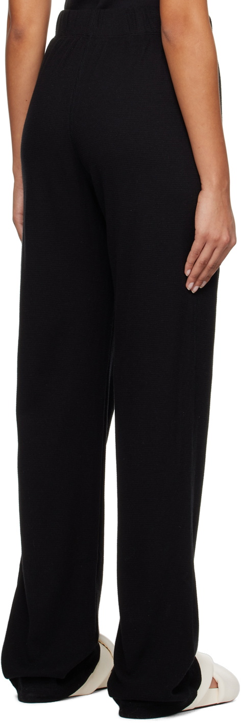 ÉTERNE Black Thermal Lounge Pants