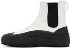 Jil Sander Off-White Canvas High-Top Sneakers