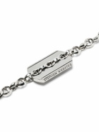 Stephen Webster Sterling Silver Inline Razer Tag Necklace