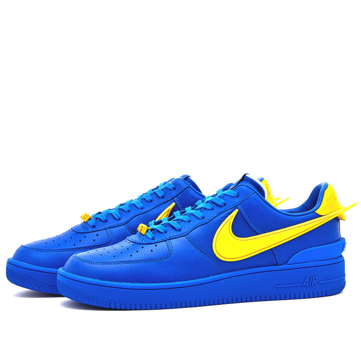 Photo: Nike x Ambush Air Force 1 Low Sp Sneakers in Game Royal Vivid Sulpher