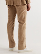 Gabriela Hearst - Ernest Straight-Leg Linen and Cotton-Blend Corduroy Suit Trousers - Brown