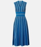 Max Mara Striped knitted midi dress