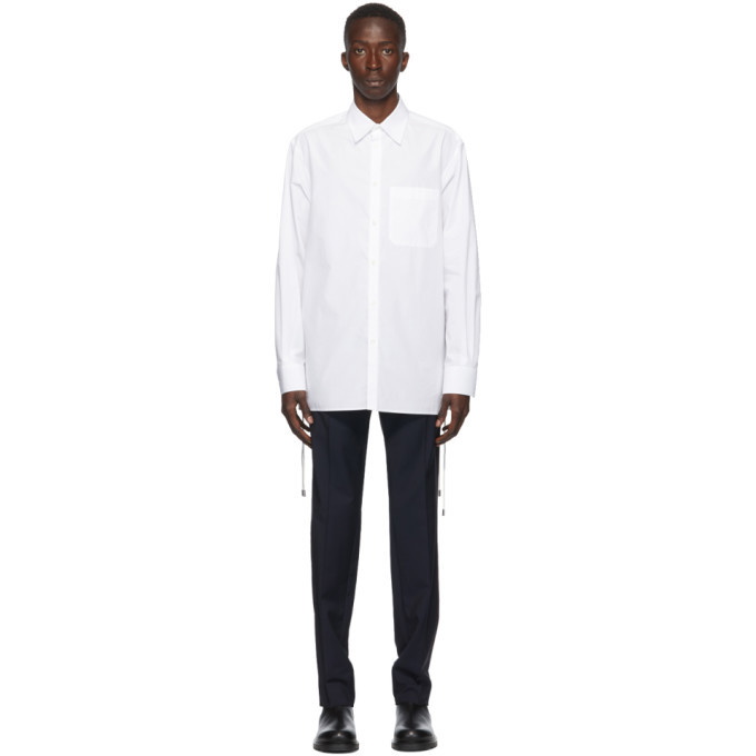Photo: Valentino White Cord Weave Long Sleeve Shirt