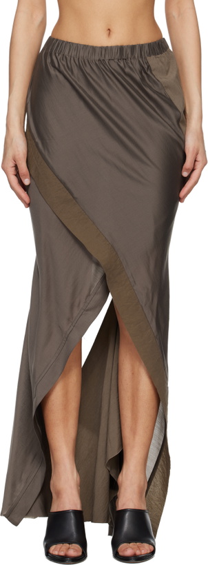 Photo: Entire Studios Taupe Fluid Midi Skirt