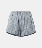 Posse Aurelia gingham cotton shorts