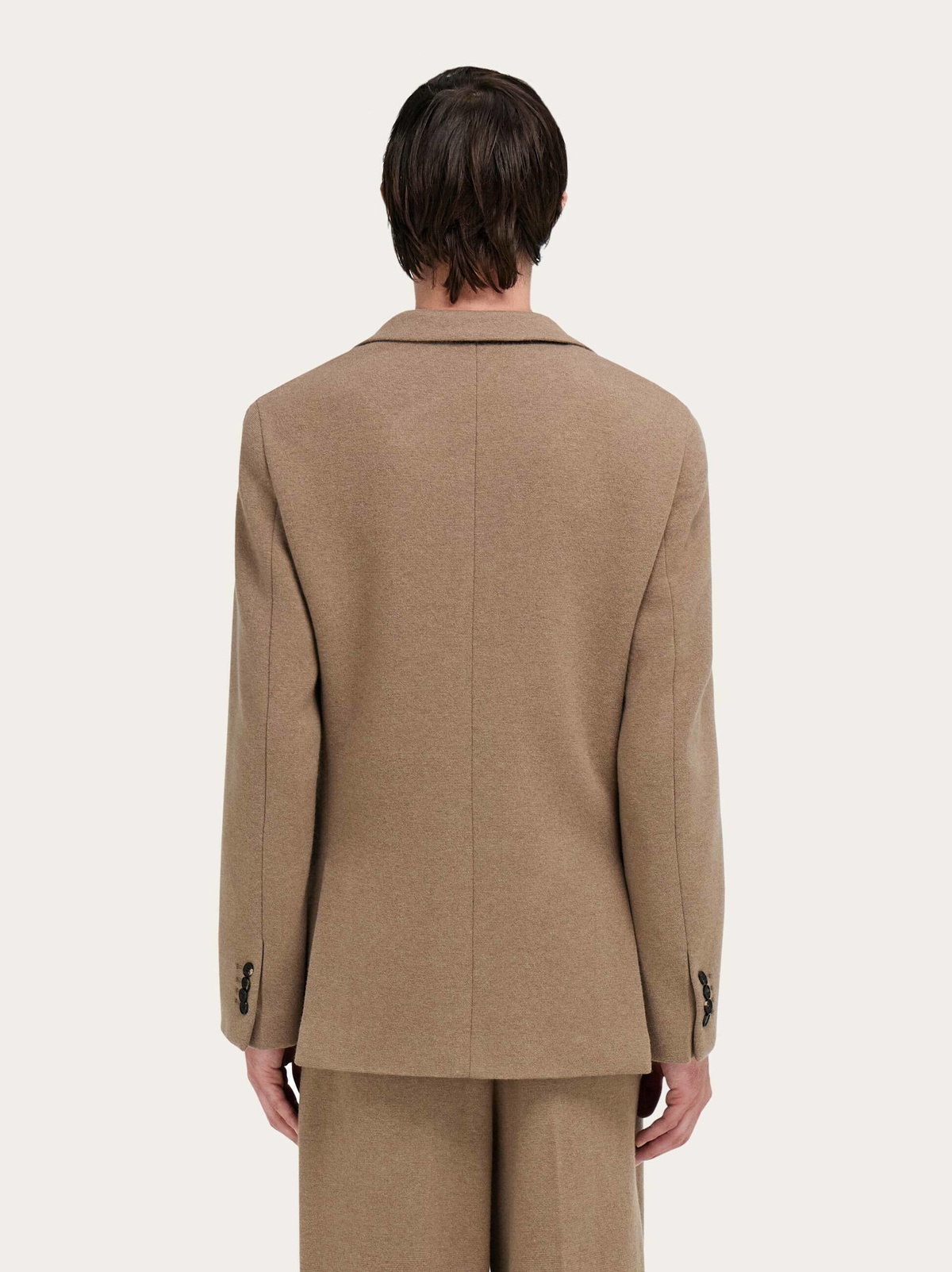 Ferragamo Mens Jersey interlock blazer in Beige