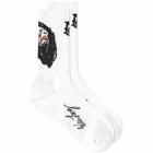 AMIRI Wes Lang MA Skull Sock in White