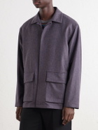 Caruso - Wool and Cashmere-Blend Blouson Jacket - Purple