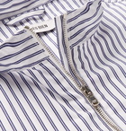 Très Bien - Striped Cotton-Poplin Zip-Up Shirt - Men - White