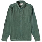 YMC Men's Dean Corduroy Shirt in Green